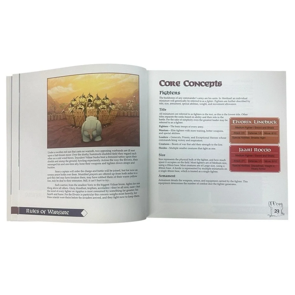 Zombiesmith War of Ashes Shieldwall Tabletop Miniatures Wargame Rulebook 2013